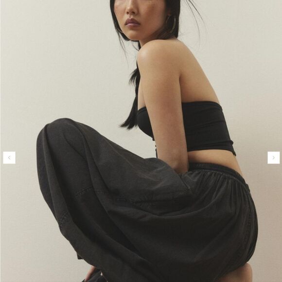 NWT black  Billowy Out From Under balloon pants harem pants size S - Picture 5 of 11